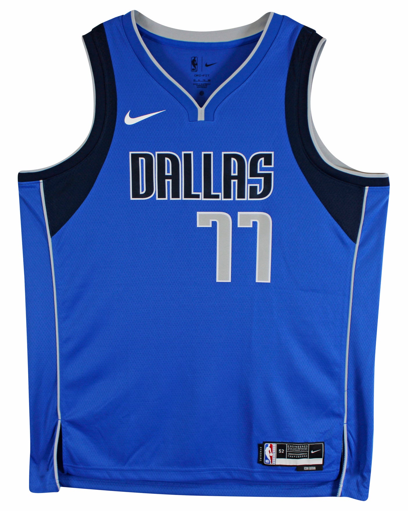 Mavericks Luka Doncic Signed Blue Nike Icon Edition Jersey Fanatics #A501983