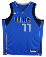 Mavericks Luka Doncic Signed Blue Nike Icon Edition Jersey Fanatics #A501983