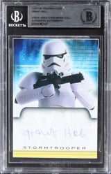 Grant Hall Star Wars Authentic Signed Custom Trading Card BAS Slabbed