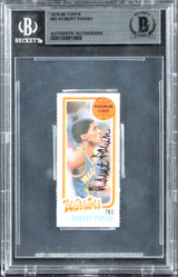 Celtics Robert Parish Authentic 1979 Topps #93 Card Autographed BAS Slabbed