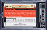 Bulls Dennis Rodman Authentic Signed 2006 Topps Full Court #83 Card BAS Slabbed