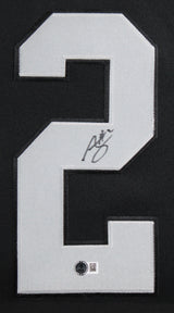 Raiders Ashton Jeanty Signed Black Nike Limited Framed Jersey BAS Witnessed