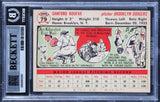 Dodgers Sandy Koufax Authentic 1956 Topps #79 Card Autographed BAS Slabbed