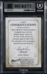 Micky Ward Signed 2010 Ringside Boxing Round One Autographs #AMW2 Card BAS Slab