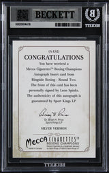 Leon Spinks Signed 2011 Ringside Boxing Round Two Autos #ALS2 Card BAS Slabbed