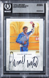 Pernell Whitaker Signed 2010 Ringside Boxing Round One Autos #APW2 Card BAS Slab