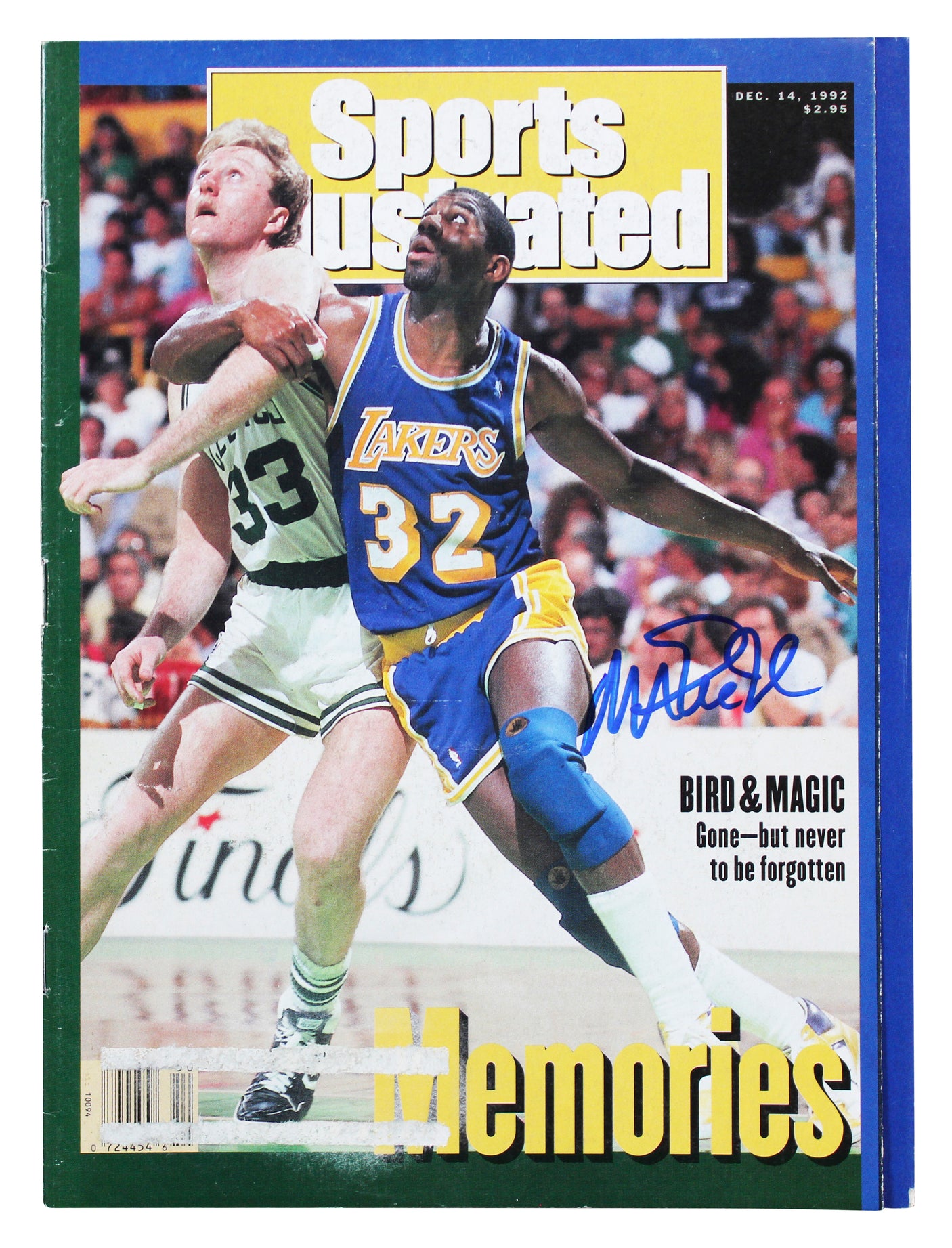Lakers Magic Johnson Signed 1992 Sports Illustrated Magazine BAS Wit #3W387271