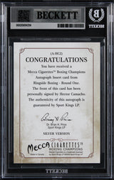 Hector Camacho Signed 2010 Ringside Boxing Round One Autos #AHC2 Card BAS Slab