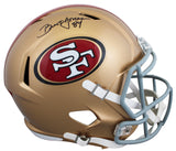 49ers Brent Jones Signed Full Size Speed Rep Helmet W/ Case BAS Witnessed