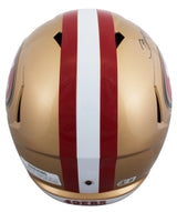 49ers Brent Jones Authentic Signed Full Size Speed Rep Helmet BAS Witnessed