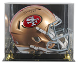 49ers Brent Jones Signed Full Size Speed Rep Helmet W/ Case BAS Witnessed