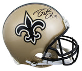Saints Drew Brees Authentic Signed Full Size Proline Helmet BAS Witness #WE06635
