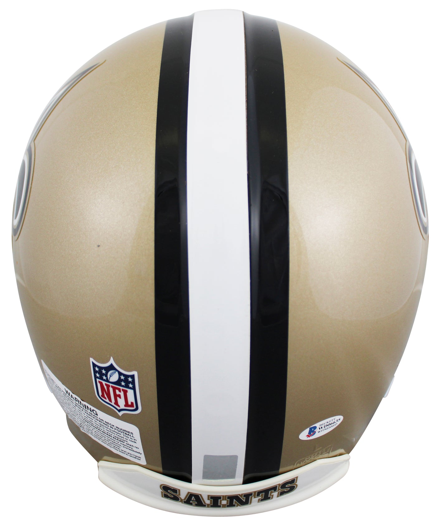 Saints Drew Brees Authentic Signed Full Size Proline Helmet BAS Witness #WE06635