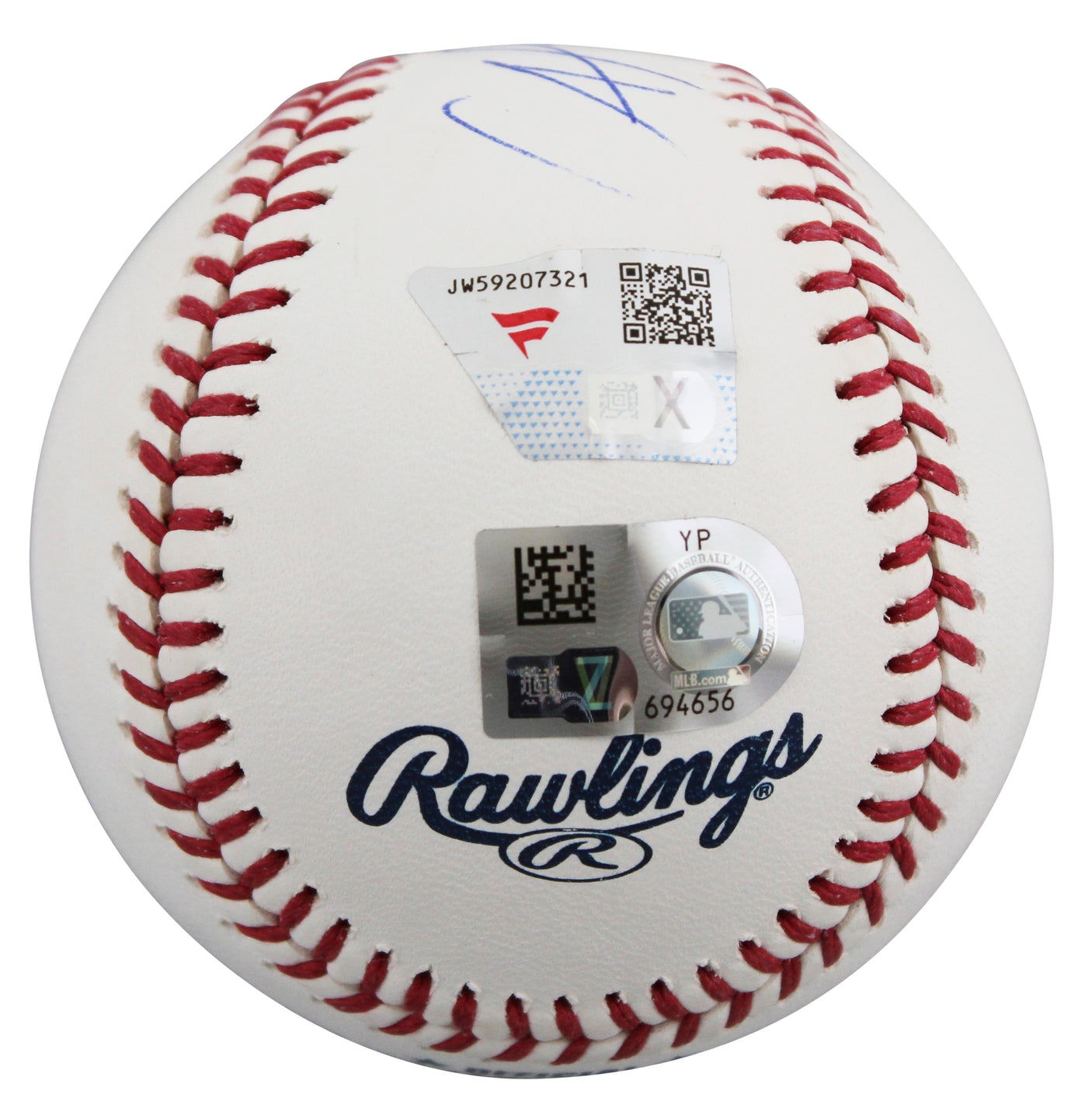 Mets Francisco Alvarez Authentic Signed OML Baseball Fanatics #JW59207321