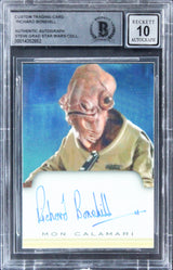 Richard Bonehill Star Wars Signed Custom Trading Card Auto 10! BAS Slabbed 2