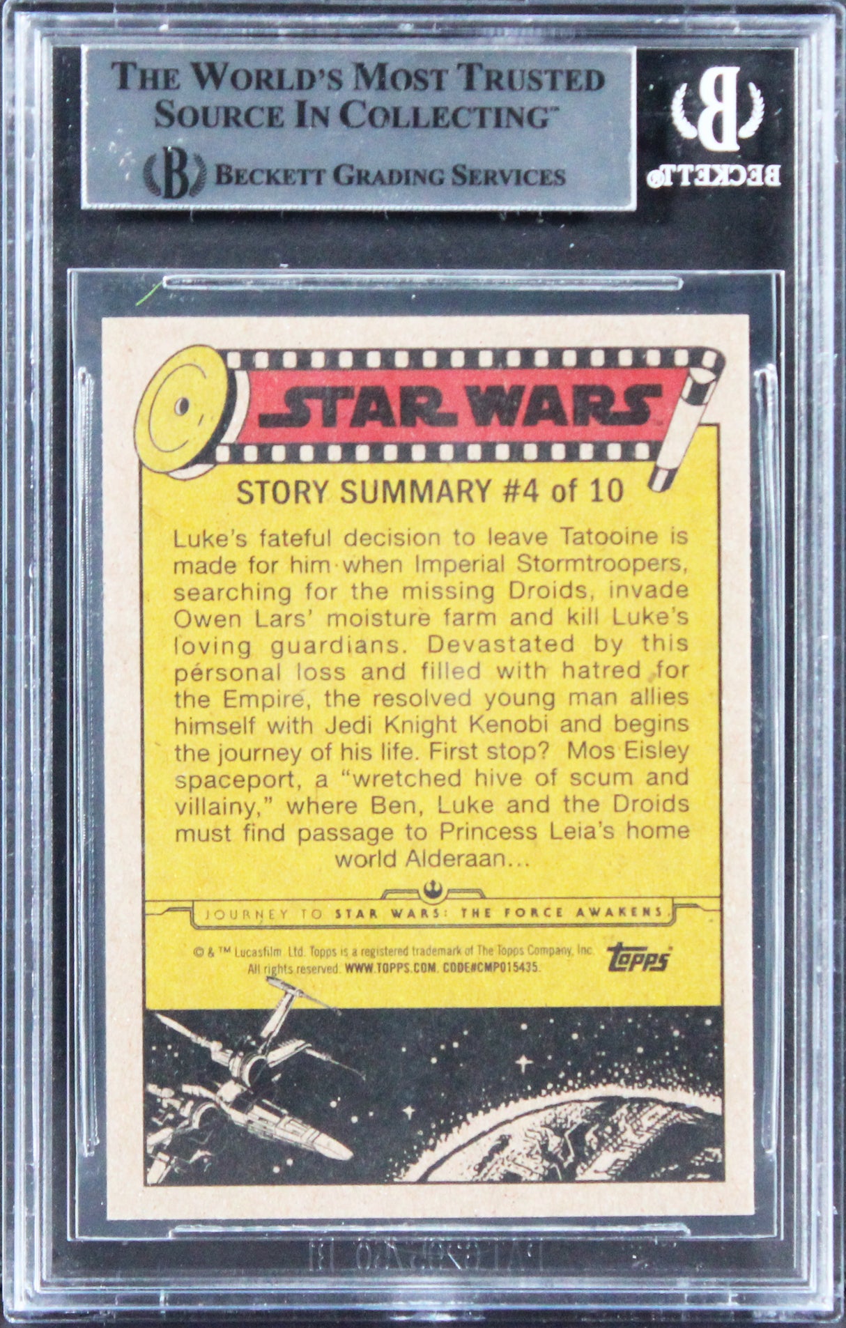 Star Wars (2) Donaldson & Weber "Jawa" Signed 2015 SW JTT FA #24 Card BAS Slab
