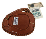A's Rickey Henderson Signed Lou Gehrig Replica Game Model Baseball Glove Steiner