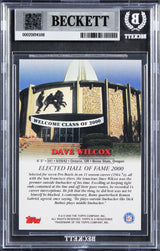 49ers Dave Wilcox Signed 2000 Topps Hall Of Fame Class Of 2000 Card BAS Slabbed