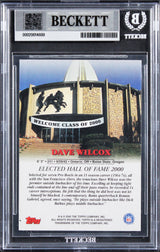 49ers Dave Wilcox Signed 2000 Topps Hall Of Fame Class Of 2000 Card BAS Slab 3