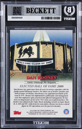 Steelers Dan Rooney Signed 2000 Topps Hall Of Fame Class Of 2000 Card BAS Slab 2