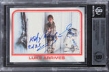 Peter Robinson Star Wars Signed 1980 SW Empire Strikes Back #100 Card BAS Slab