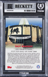 Steelers Dan Rooney Signed 2000 Topps Hall Of Fame Class Of 2000 Card BAS Slab 5
