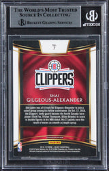 Clippers Shai Gilgeous-Alexander Signed 2018 Select #7 Rookie Card BAS Slabbed