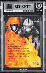Raiders Ashton Jeanty Signed 2025 Donruss Red Hot #8 RC Card Auto 10! BAS Slab