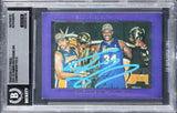 Shaquille O'Neal Signed 2021 Panini Photogenic #10 Card Auto GM 10! BAS Slabbed