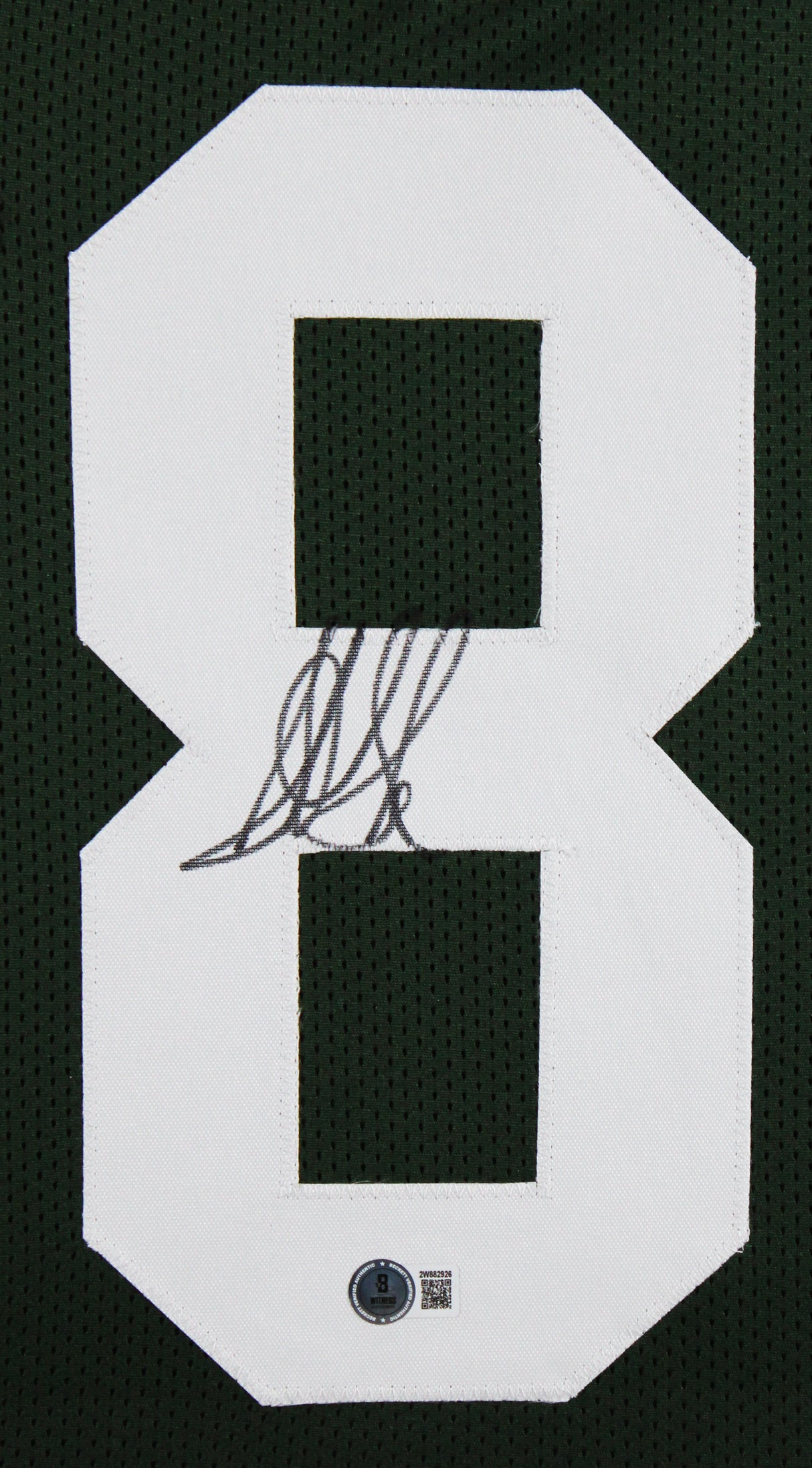 Sterling Sharpe Authentic Signed Green Pro Style Framed Jersey BAS Witnessed