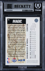 Magic Shaquille O'Neal Signed 1992 Upper Deck #1B Rookie Card Auto 10! BAS Slab