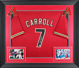 D-Backs Corbin Carroll Authentic Signed Red Pro Style Framed Jersey BAS #R80160
