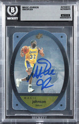 Lakers Magic Johnson Signed 1996 SPX #24 Card Auto Grade Gem Mint 10 BAS Slabbed