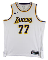 Lakers Luka Doncic Authentic Signed White Nike Swingman Jersey BAS #AE13508