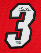 Heat Dwyane Wade Signed 2005-06 Red M&N HWC Swingman Framed Jersey Fanatics