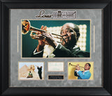 Louis Armstrong "Satchmo" Signed & Framed 3x4.5 Cut Signature BAS #AE13381