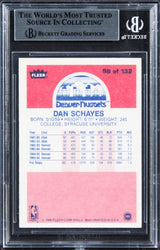 Nuggets Dan Schayes Authentic 1986 Fleer #98 Card Autographed BAS Slabbed