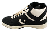 Celtics Larry Bird Signed Right Black & White Converse Weapon Shoe BAS Witnessed