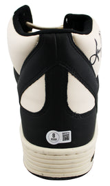 Celtics Larry Bird Signed Right Black & White Converse Weapon Shoe BAS Witnessed