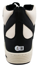 Celtics Larry Bird Signed Left Black & White Converse Weapon Shoe BAS Witnessed