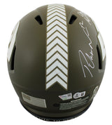 Rams Davante Adams & Puka Nacua Signed STS F/S Speed Proline Helmet BAS Wit