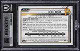 Pirates Oneil Cruz Signed 2021 Bowman Chrome Prospects #BCP24 Card BAS Slabbed