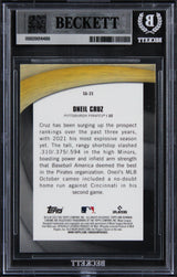 Pirates Oneil Cruz Signed 2022 Bowman Chrome SOG #SG23 Rookie Card BAS Slabbed