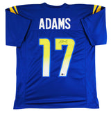 Davante Adams Authentic Signed Blue Pro Style Jersey Autographed BAS Witnessed