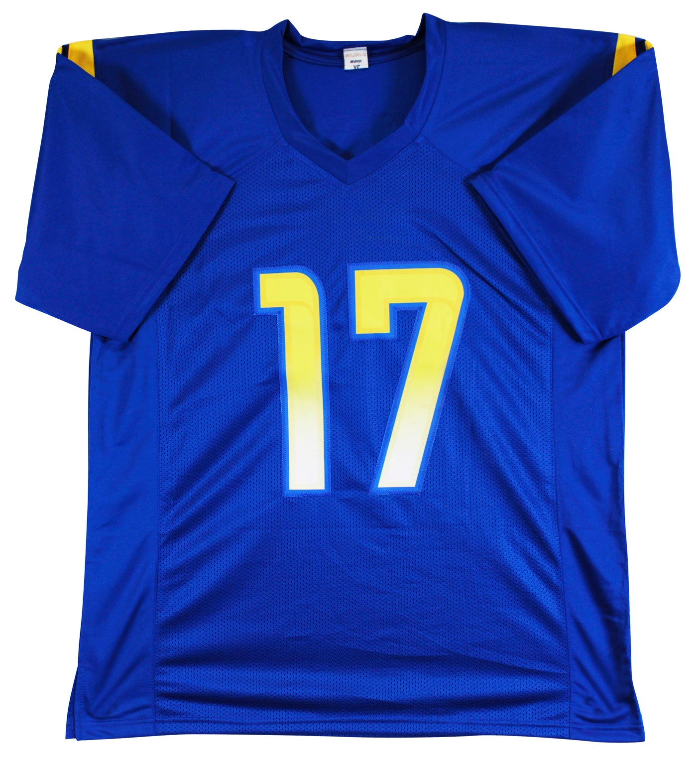 Davante Adams Authentic Signed Blue Pro Style Jersey Autographed BAS Witnessed