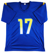 Davante Adams Authentic Signed Blue Pro Style Jersey Autographed BAS Witnessed