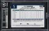 Mariners Julio Rodriguez Signed 2025 Topps Holiday SP #H186 Card BAS Slabbed