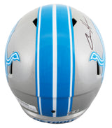 Lions Aidan Hutchinson Signed 2024 Full Size Speed Rep Helmet BAS Witnessed