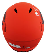 Bears Brian Urlacher "HOF 18" Signed Rave F/S Speed Rep Helmet W/ Case BAS Wit