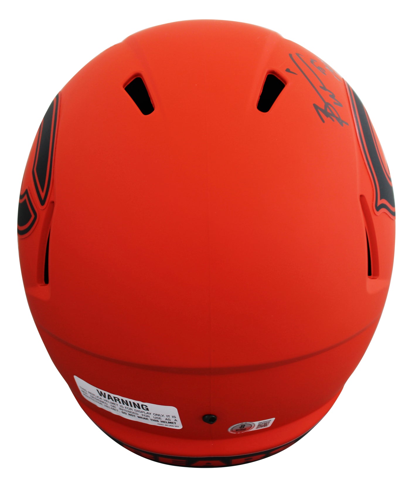 Bears Brian Urlacher "HOF" 18 Signed Rave F/S Speed Rep Helmet BAS Wit #2W205339